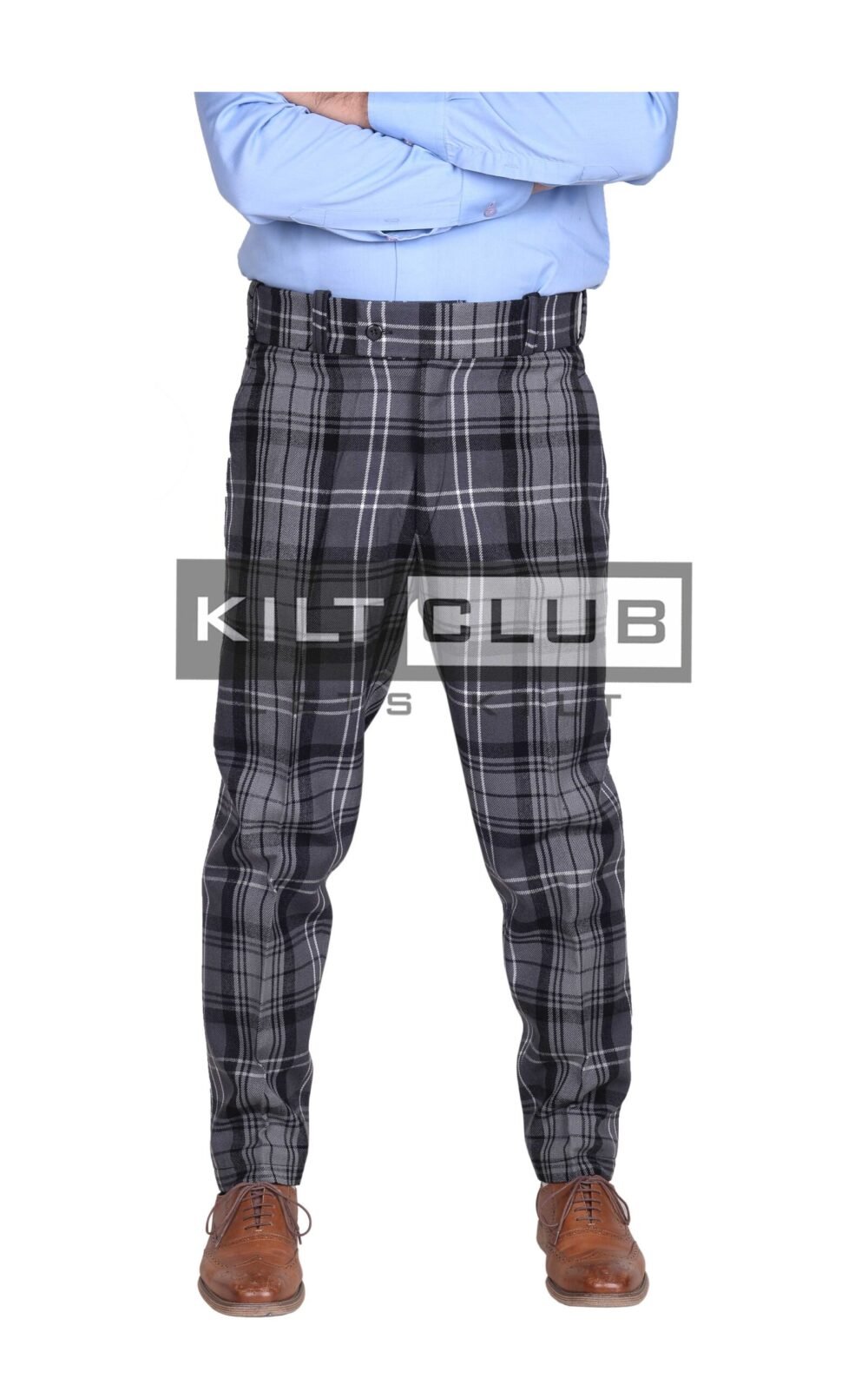 Hamilton Gray Tartan Trousers