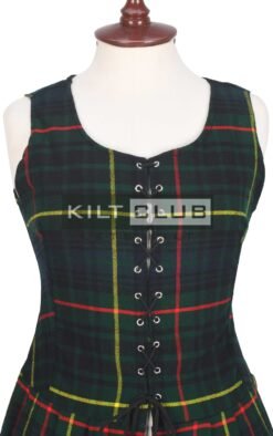 Alternative view of 1800s Hunting Stewart Tartan Women’s Dress