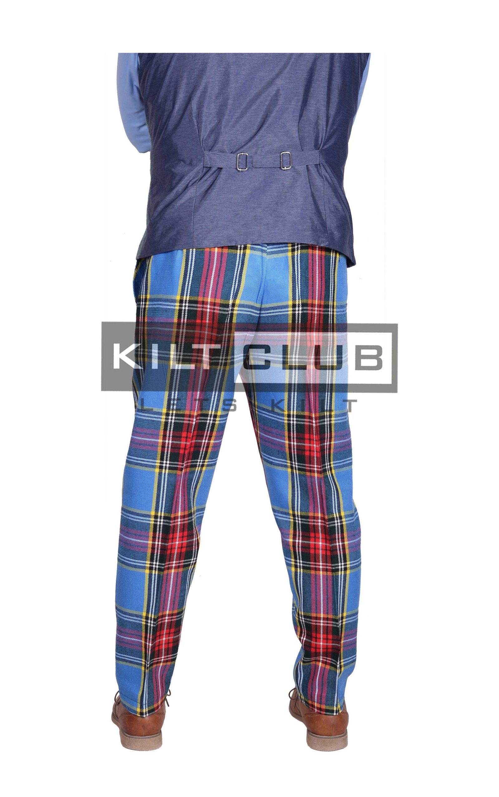 MAcbeth Trousers in Multiple Tartan - Image 2