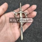 Stag Emblem kilt pin