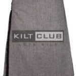 Gray Tweed Kilt Scottish Outfit