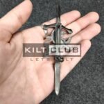 Rampant lion kilt pin