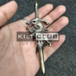 Rampant lion kilt pin