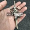 Rampant lion kilt pin