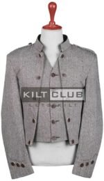 Men's outfit Gray Tweed Jackets And Vest