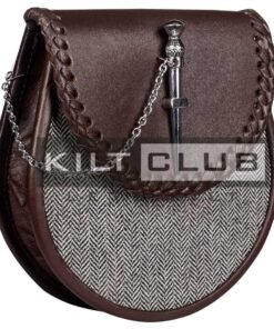 Alternative view of Men's Outfit Gray Tweed Sporran