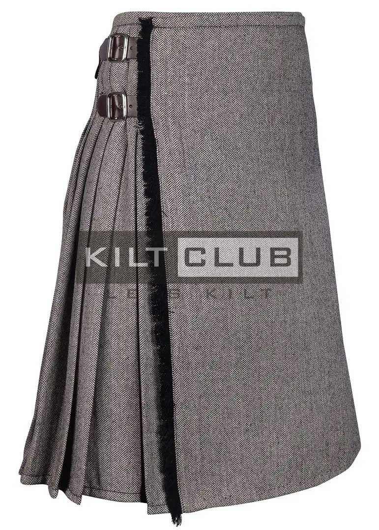 Gray Tweed Kilt Scottish Outfit - Image 2