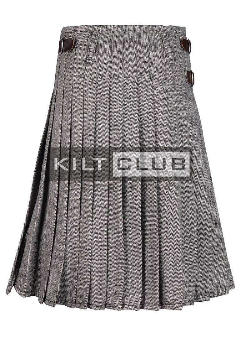 Gray Tweed Kilt Scottish Outfit - Image 4
