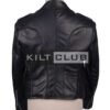 Black Leather Prince Charlie Jacket