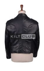 Black Leather Prince Charlie Jacket