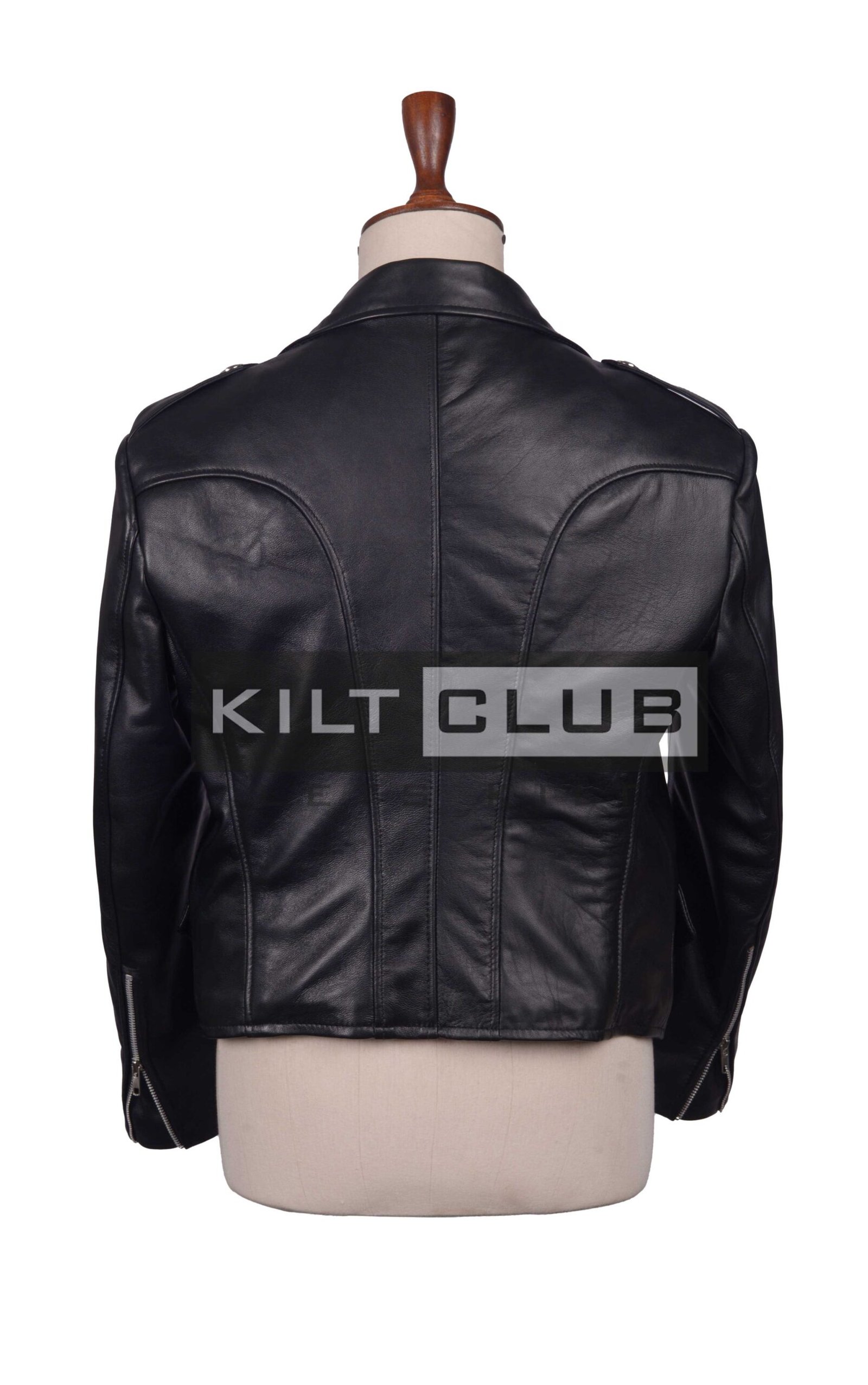 Black Leather Prince Charlie Jacket