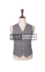 Gray Wool Prince Charlie Jacket and Waistcoat