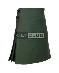 Alternative view of Green Wool Kilt