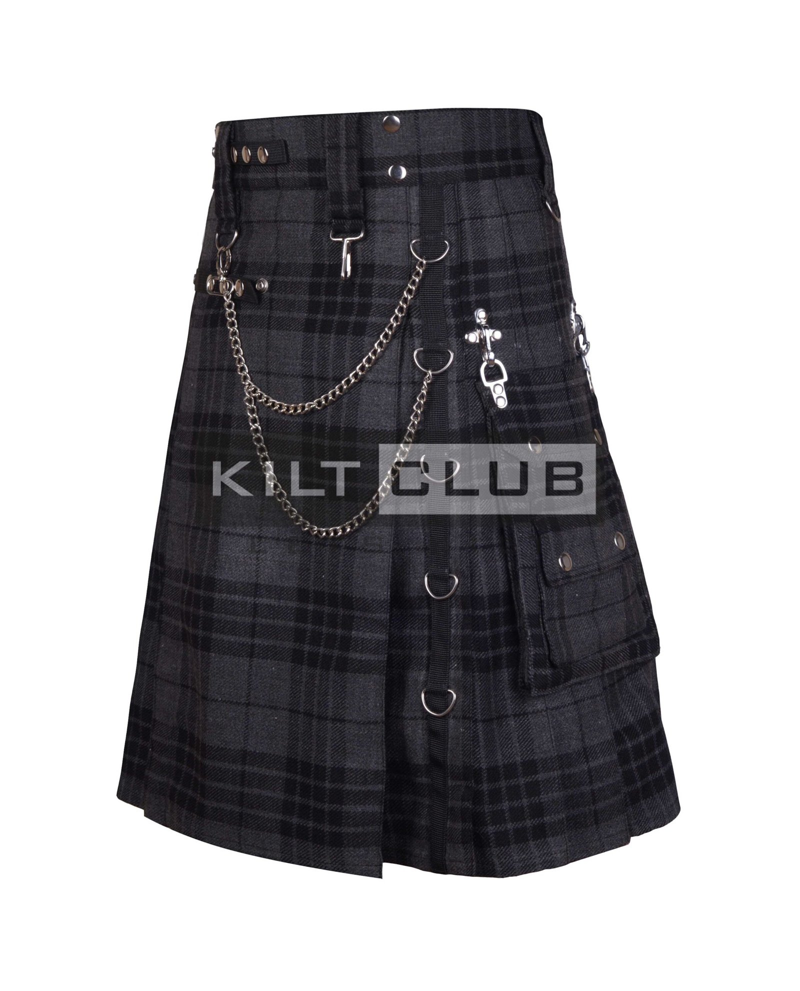 Gray Watch Tartan Gothic Kilt - Image 2