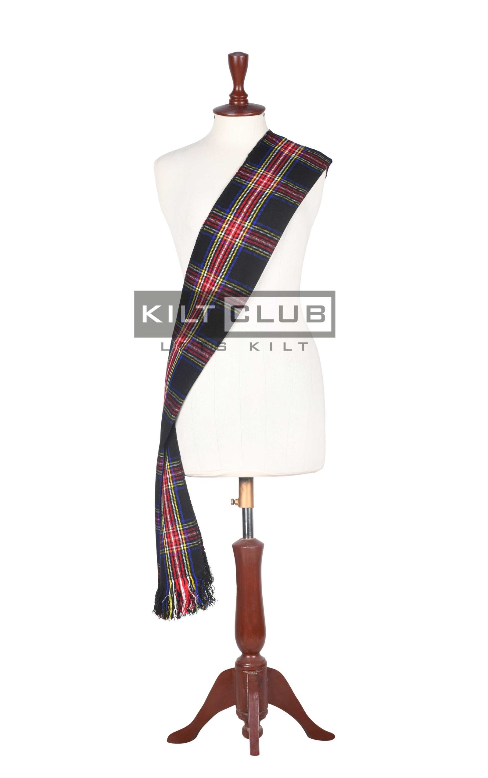 Women Tartan Black Stewart Sashes