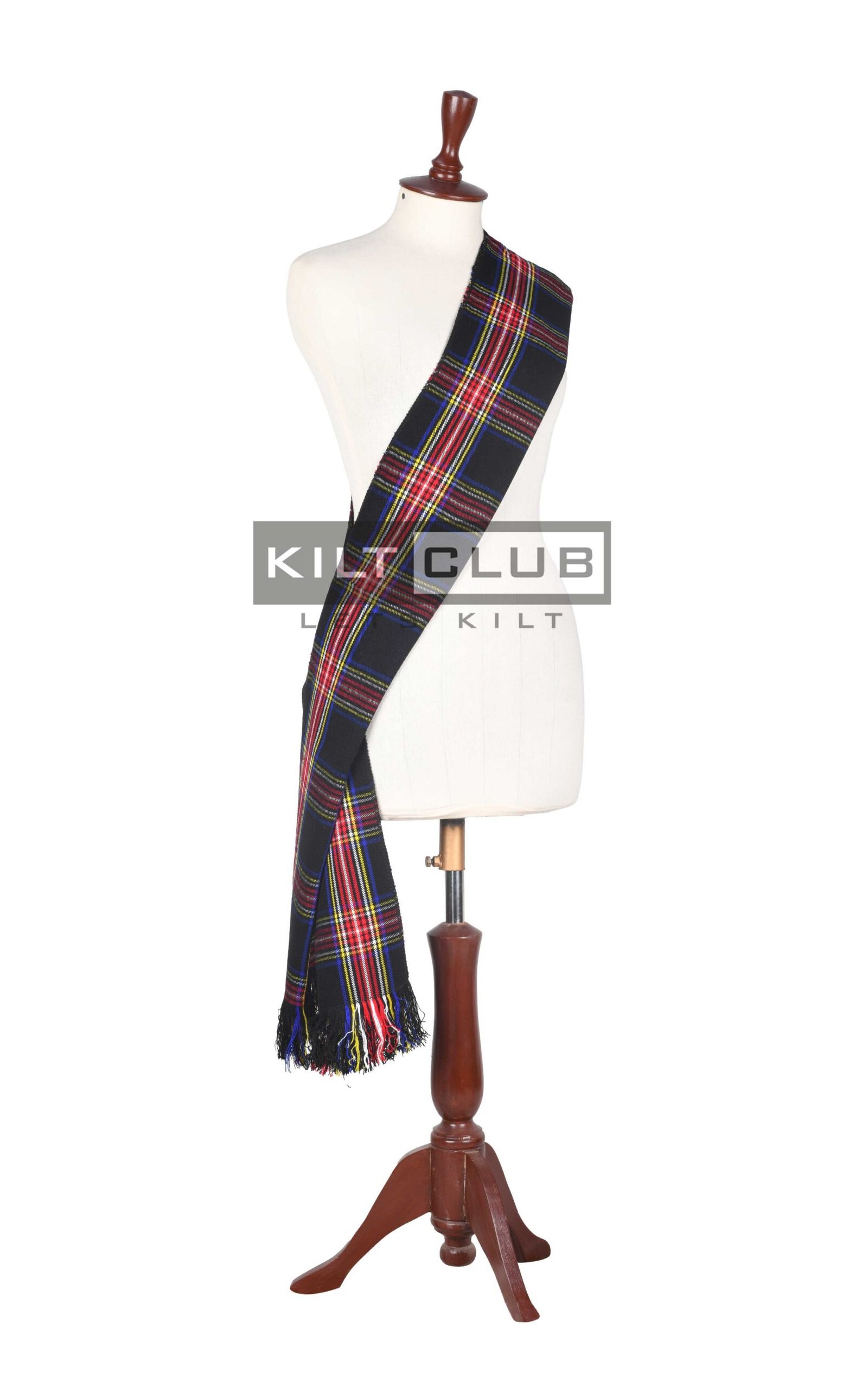 Women Tartan Black Stewart Sashes - Image 2
