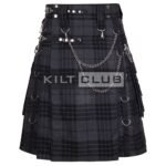 Gray Watch Tartan Gothic Kilt