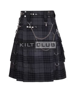Gray Watch Tartan Gothic Kilt