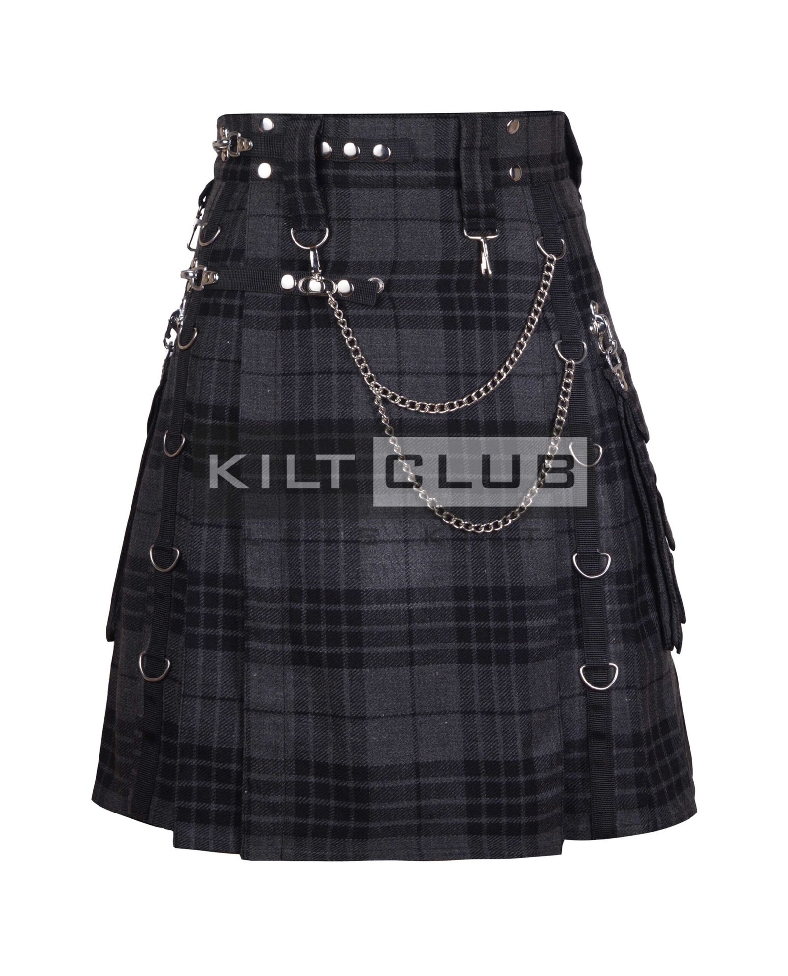 Gray Watch Tartan Gothic Kilt