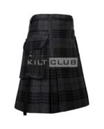 Gothic Punk Rock Gray Watch Tartan Kilt - Image 2