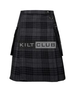 Gothic Punk Rock Gray Watch Tartan Kilt