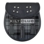 Hamilton Grey Tartan Sporran