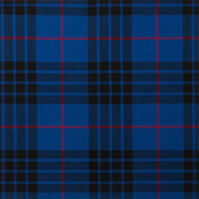 MacKay Blue Modern Tartan Fabric