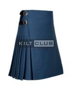 Smoking Blue Wool Kilt - Image 2