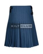 Smoking Blue Wool Kilt - Image 3