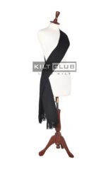 Women Tartan Solid Black Sashes - Image 2