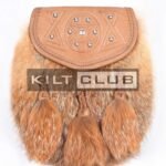 Brown Leather Real Fur Sami Dress Sporran