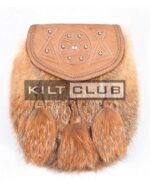 Brown Leather Real Fur Sami Dress Sporran