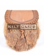 Brown Leather Real Fur Sami Dress Sporran