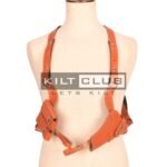 Men’s Vintage Brown Leather Shoulder Holster Rig