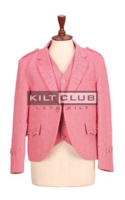 Women's Pink Tweed Jacket and waistcoat