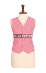 Women's Pink Tweed Jacket and waistcoat - Image 4