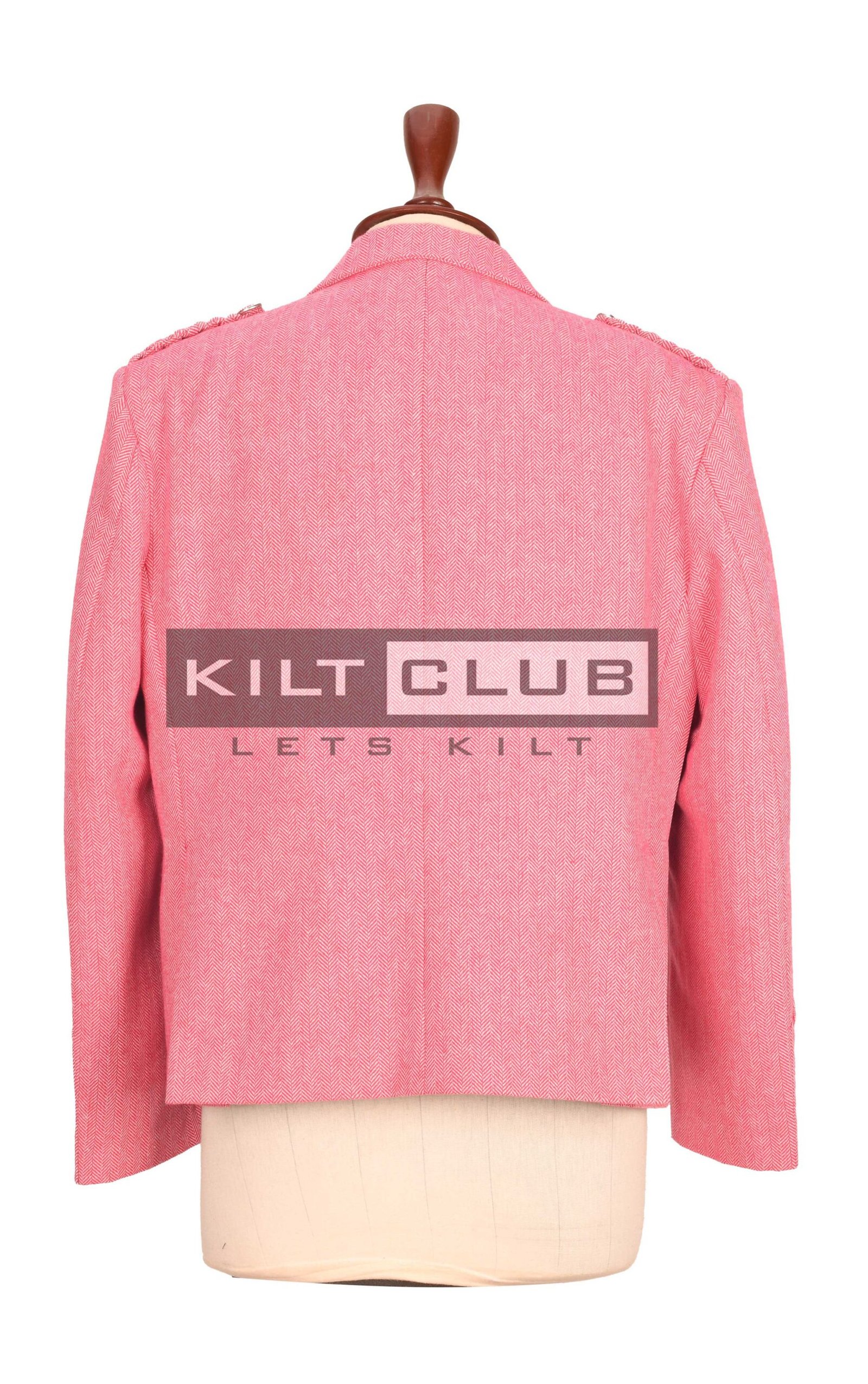 Women's Pink Tweed Jacket and waistcoat - Image 3