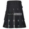 Black Watch Tartan Black Cotton Hybrid Utility Kilt