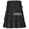 Black Watch Tartan Black Cotton Hybrid Utility Kilt