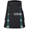 Black Watch Tartan Black Cotton Hybrid Utility Kilt