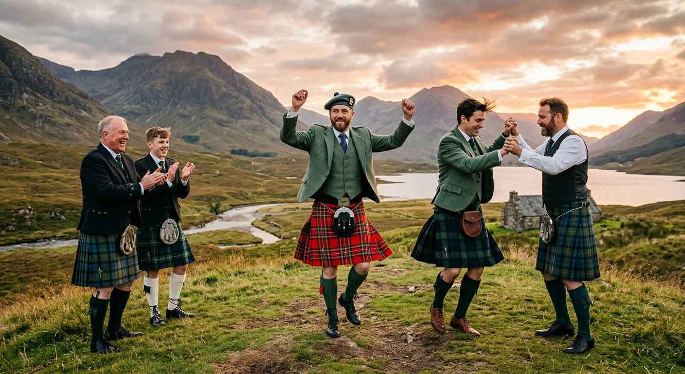Men's Scottish kilt